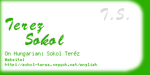 terez sokol business card